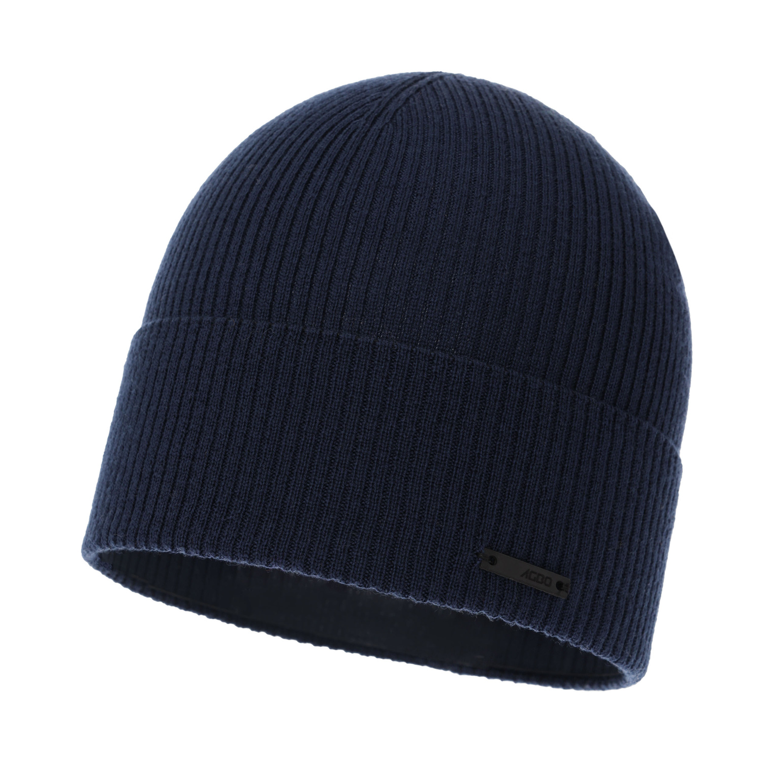 Berretto autunno/primavera uomo, blu navy, 100% Lana Merino
