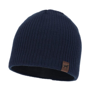 Berretto invernale uomo, blu scuro, 100% Lana Merino