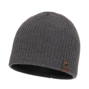 Berretto invernale uomo, grigio chiaro, 100% Lana Merino