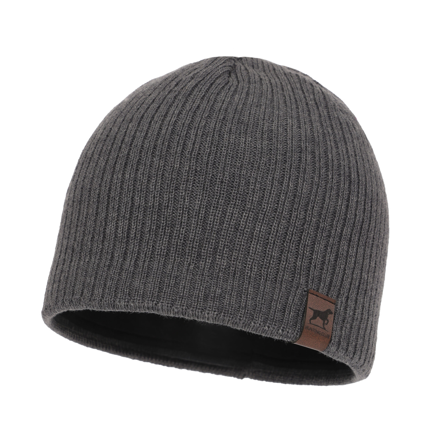 Berretto invernale uomo, grigio chiaro, 100% Lana Merino