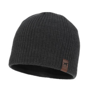 Berretto invernale uomo, grigio, 100% Lana Merino
