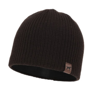 Berretto invernale uomo, marrone, 100% Lana Merino