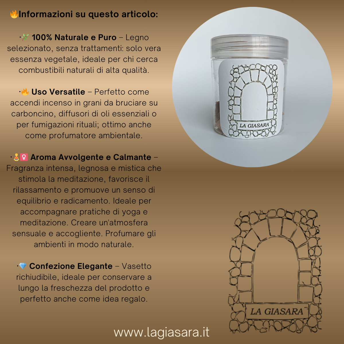Chips di Legno 100% Naturale e Italiano | Legna Pregiata per Accensione Incensi e Affumicatura | Formato Vasetto Salva-Aroma e Comodo | Eco-sostenibile e Bio - immagine 5